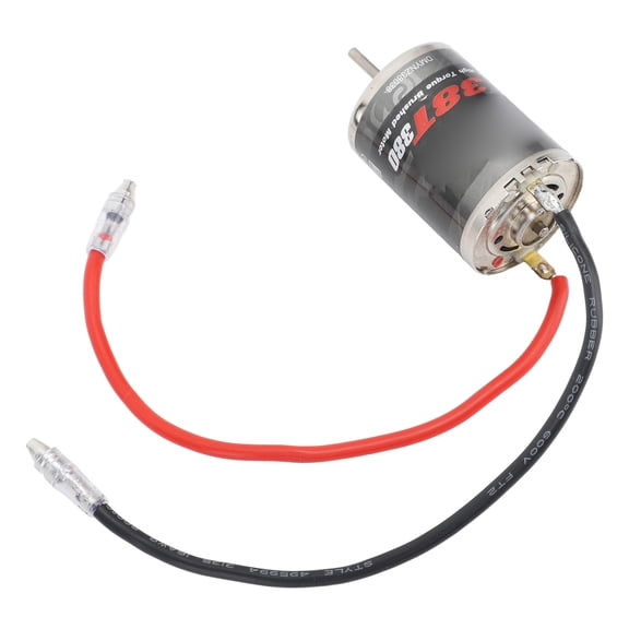 Xirurus Electric 380 Brushed Motor 38 Turn Stainless Steel High Torque Power Low Friction for 1/16 Scale RC Car Models Replacement Part (1.48 inches / 37.5 mm)
