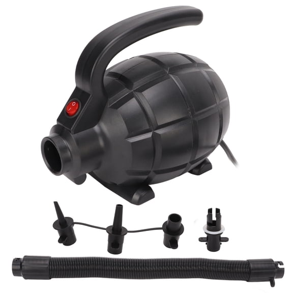 Xirurus Electric Air Pump 600W Quick Fill High Pressure Inflator Deflator Tool Set With 4 Nozzles For Inflatable Couch Pool Float Boat Bed Mattress EU Plug 220V Portable (7.48 in / 19 cm)