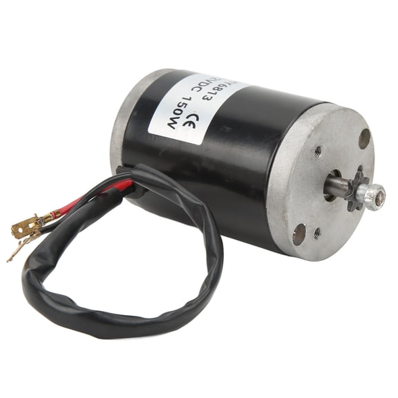 Xirurus Electric Brushed Motor High Speed Large Torsion Low Heat Aluminium 12V 150W for Bicycle Conversion Kits Rear Wheel Mountain Road Commuter Bikes Accessories (5.12 inches / 13 cm)