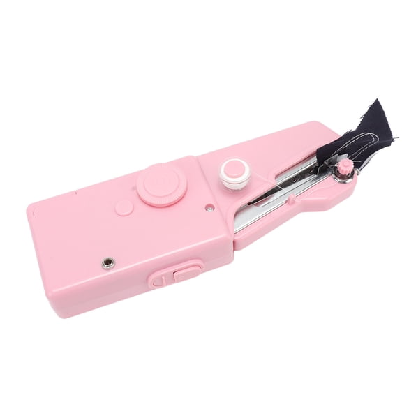 Xirurus Electric Handheld Sewing Machine Smoothing Stitching Portable Mending Device for Home and Travel, Pink Color, Compact Size 9.06 inches / 23.01 cm Length
