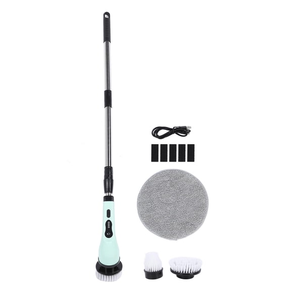 Xirurus Electric Spin Scrubber  Waterproof, Adjustable Length, Powerful Cordless Brush for Bathtubs, Solar Panels, Windows & Tiles