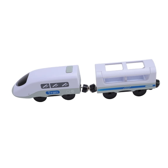 Xirurus Electric Toy Train Set Blue White Interactive Kids Model Train Compatible Play Vehicles for Home Kindergarten Fun 13.00 inches / 33.02 cm Length 4.23 oz / 120.00 g Weight