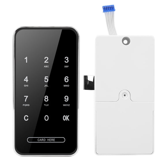 Xirurus Electronic RFID Smart Keyless Touch Screen Password Card Lock for File Shoe Cabinet Locker Secure Home Storage Silver Bracelet (7.87 inches / 20 cm) Durable