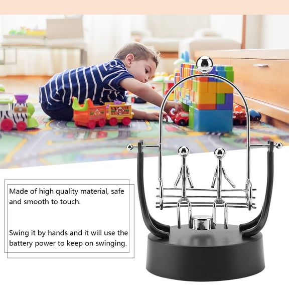 Xirurus Electronic Shake Wiggle Device Perpetual Motion Machine, Swinging Kinetic Desk Art Craft Decoration, Perfect Science Physics Gift and High-Quality Home Office Geometric Ornament, D301