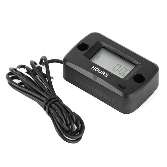 Xirurus Engine Hour Meter Digital LCD Display Gauge Vibration Activated Waterproof for ATV UTV Motorcycle Pit Bike Generator Lawn Mower 2.2 inches / 5.7 cm