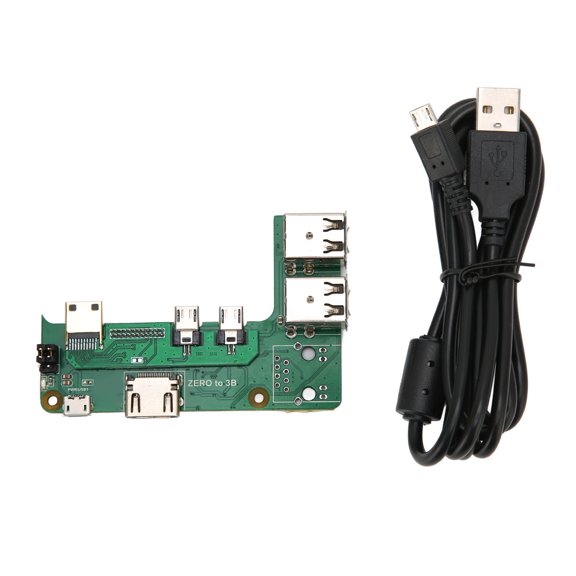 Xirurus Expansion Board 4 USB High Definition Multimedia Interface Female for Raspberry Pi Zero 2W to 3B Replacement Module