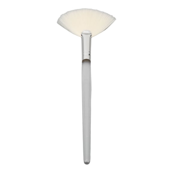 Xirurus Face Mask Fan Brush Transparent Handle Cosmetic Flat Facial Brush for Skin Care Treatment and Professional Beauty Salon Large Size, 7.08 inches / 18.0 cm
