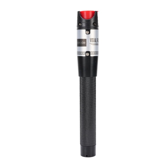 Xirurus Fiber Optic Visual Fault Locator Rechargeable 2.5mm Universal Connector Non Contacting VFL Network Cable Tester Tool K-C50 with 50km Testing Distance and Storage Bag