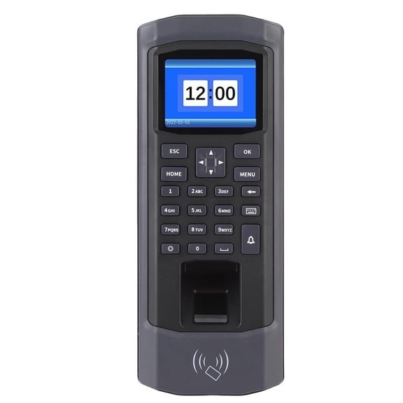 Xirurus Fingerprint Time Attendance Machine Access Control System Password Employee Time Clock for Office Business Magnetic Lock (7.87 x 3.08 inches / 200 x 78 mm)
