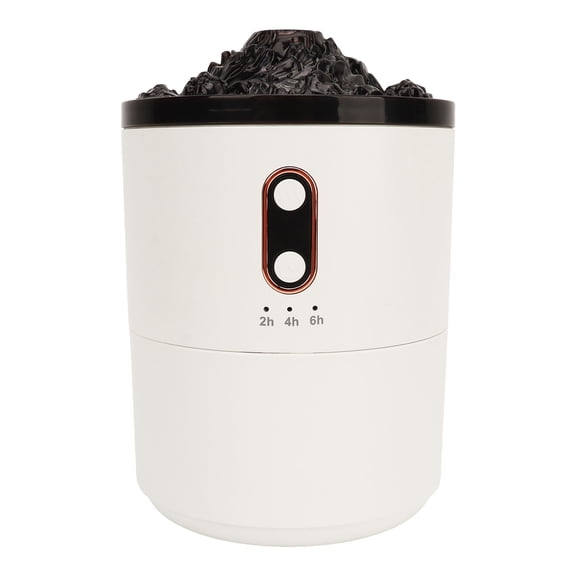 Xirurus Flame Humidifier Aromatherapy Essential Oil Diffuser 450ml (15.2 oz) Jellyfish Mist Volcano Diffuser with USB Auto Shut Off for Home Bedroom and Office Space - Compact & Portable Design