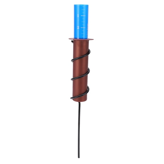 Xirurus Floating Rain Gauge Ground Mounted 42 Inches / 106.7 CM Plastic Tube Cylinder Rain Water Measurement Scale Tool for Outdoor Garden Yard Lawn Patio Floating Water Rainfall Gauge Set Black