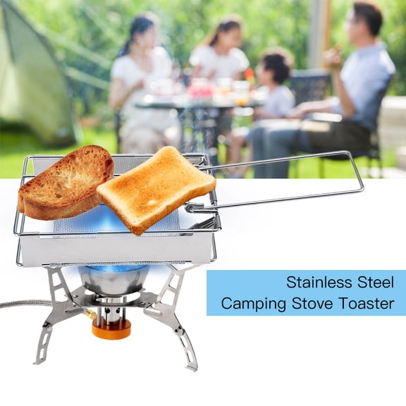 Xirurus Foldable Stainless Steel Toaster Plate Portable Outdoor Camping Bread Toaster Grill, 11 inches / 28 cm