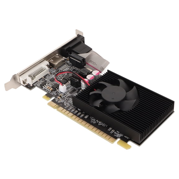 Xirurus GT210 1GB DDR3 64-Bit Dedicated Computer Graphics Card with DVI VGA HDMI Outputs, PCI Express 2.0 x16, DirectX 10.1 Support for PC Gaming and Office Video Workstation