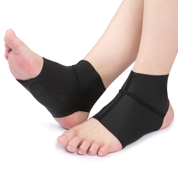 Xirurus GelInfused Arch Support Brace with Ankle Protector FlatFoot Relief Socks, One Size, Black