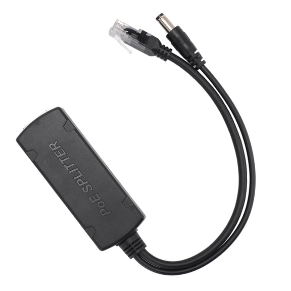 Xirurus Gigabit PoE Splitter 10 100 1000Mbps RJ45 Ethernet Adapter 12V 1A 2A Output Buffer Circuit Protection Power Over Ethernet Splitter for Security Camera AP VoIP Devices