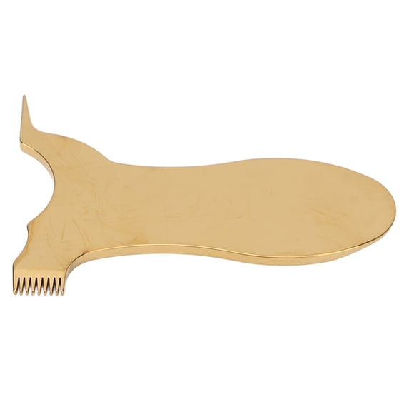 Xirurus Gold T Shape Lash Lift Comb Eyelash Brush Lash Perm Lift Tools Stainless Steel Eyelash Extensions Separator Tool for Women Beauty Makeup Kit Dual Purpose Accessories (3.94 inches / 10 cm)