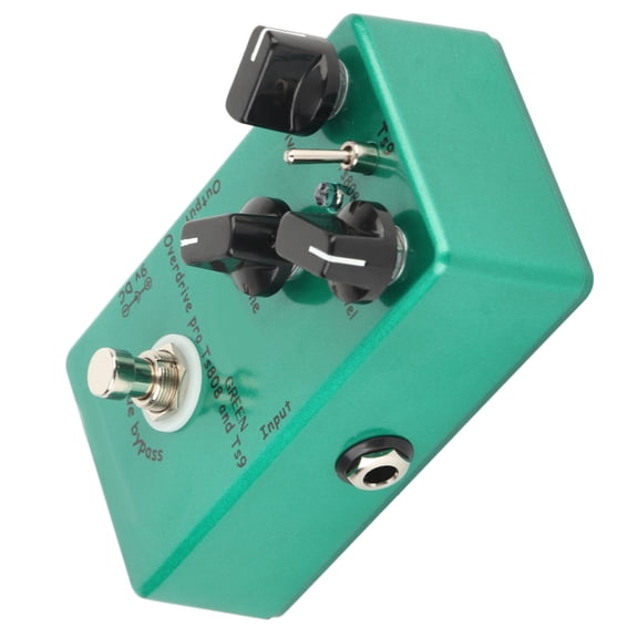 Xirurus Guitar Effect Pedal Tube Screamer Overdrive Adjustable Portable Instrument Accessory Green 5.51 inches / 14 cm