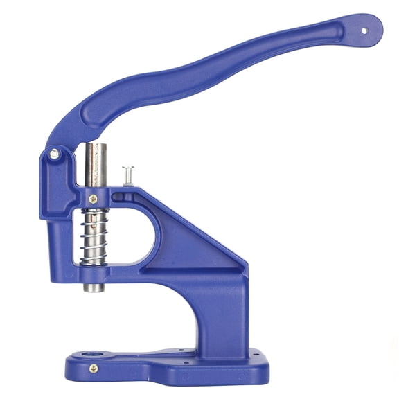 Xirurus Hand Press Heavy Duty Machine Manual Eyelet Grommet Multi-Function Aluminum Punch Installation Tool for Snap Buttons, Rivets, Leathercraft, 10.24 inches / 26 cm, Blue