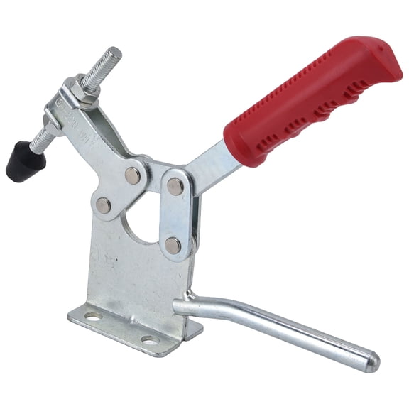 Xirurus Hand Tool Toggle Clamp GH-220WH Vertical Quick Release Double Handle Woodworking Fixture with 400kg Chucking Power 881 lbs Capacity Heavy Duty Equipment Installation Clamp 9.4 inches 24 cm