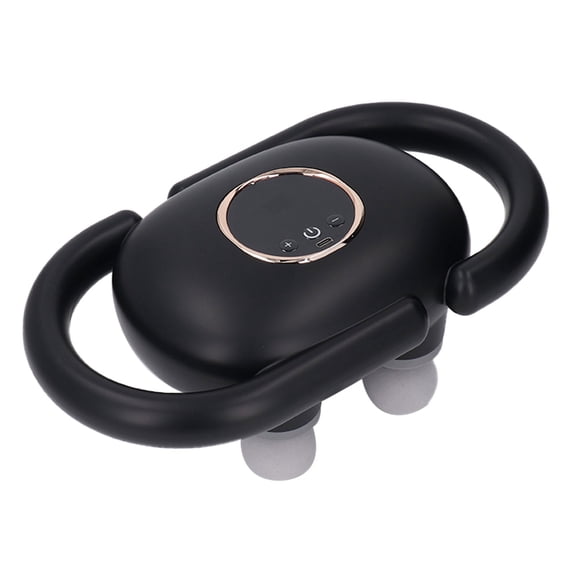 Xirurus Handheld Deep Tissue Massager with 4 Heads, 6 Modes & 20 Levels Electric Percussion Body Massager for Neck, Back, Shoulder and Leg Muscle Relaxation, Black (12.2 x 7.1 x 5.9 inches)