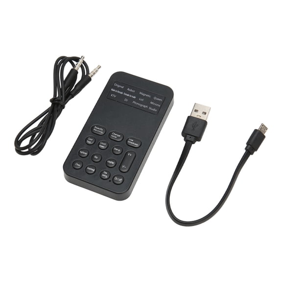 Xirurus Handheld Voice Changer Device with 8 Sound Effects Machine for Phone Calling, Gaming, PC, Xbox, PS4, 10 x 10 x 2 inches / 25.4 x 25.4 x 5.1 cm Portable Sound Changer Audio Mixer Tool