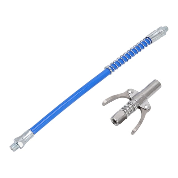Xirurus Heavy Duty Grease Tool Coupler Electric Manual High Pressure Oil Injector Nozzle Double Locking Clamp With 12 Inches / 30.5 cm Hose Type A