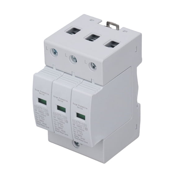 Xirurus House Surge Protective Device 150KA Fireproof PC Voltage Surge Arrester Device For Distribution Box 385V 3P Safe Electrical Rail Mount Protector