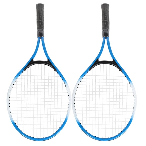 Xirurus Iron Alloy Children Tennis Racket Beginner Practice Racquet Set with Ball and Carry Bag, Blue Color, Lightweight Durable Frame for Kids, 21.26 inches / 54 cm Length