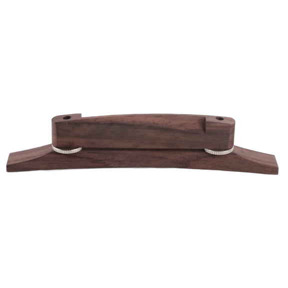 Xirurus Jazz Guitar Bridge Floating Archtop Bridge with Adjustable Thumbwheel for Archtop Guitars, Ebony Wood, 5.43 inches / 13.8 cm