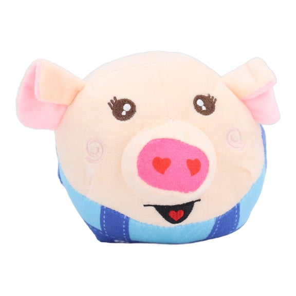 Xirurus Jumping Plush Toys Adorable Animals Squeaky Jumping Toys Multifunctional Interactive Baby Voice Toys for Infants Toddlers Blue Pig 10.6 inches / 27 cm