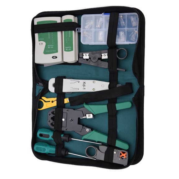 Xirurus LAN Network Service Tool Kit Cable Tester 11-Piece Combination for RJ11 RJ45