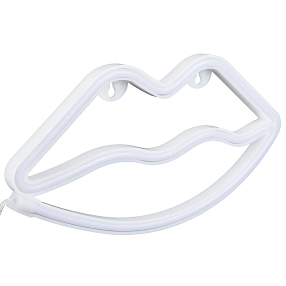 Xirurus LED Neon Sign Lamp Lip Shaped Wall Decorative Light for Proposal Wedding Home Birthday Party, Red