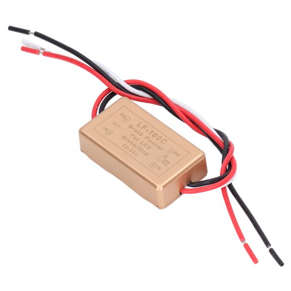 Xirurus LF-100C LED Flash Strobe Controller, 12V-24V 50W Waterproof Flash Strobe Module Car Flasher Module for Electric Bicycles Motor Vehicles Pilot Light (12 inches / 30.48 cm)
