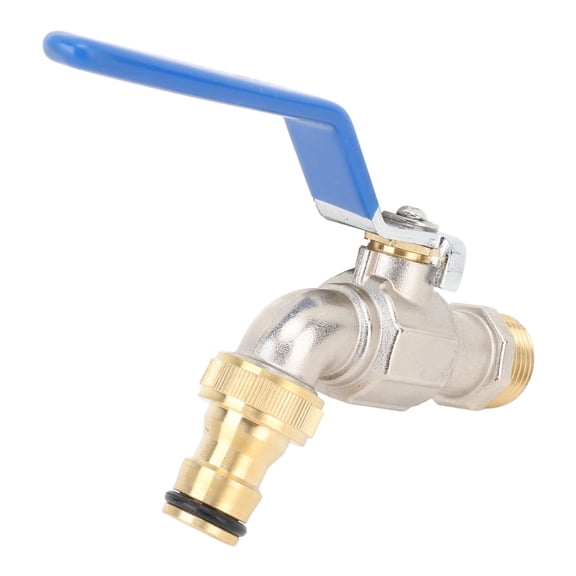 Xirurus Lever Handle Ball Valve Tap Fast Flow Integrated Brass Faucet Shut Off Valve for Bathroom Kitchen 1/2 Inch / 1.27 cm