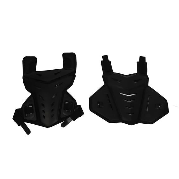Xirurus Chest and Back Protector, CE Certified Motorcycle Armor Vest, Adjustable Breathable PE Foam, Black for Motocross