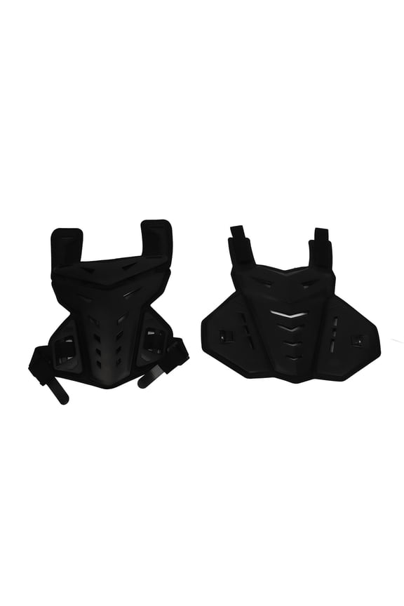 Chest and Back Protector, CE Certified Motorcycle Armor Vest, Adjustable Breathable PE Foam, Black for Motocross