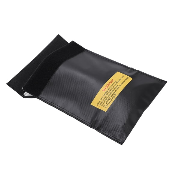 Xirurus Lipo Battery Explosion Proof Bag Fireproof Safe Guard Storage Pouch (9.1 x 11.8 inches / 23 x 30 cm) for Aircraft RC Vehicle Batteries Safe Charging Black