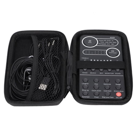 Xirurus Live Sound Card Set and Voice Changer Mixer for Mobile Phone Computer Universal Intelligent Noise Reduction Audio Sound Card Set (20.0x11.0x4.0 cm / 7.87x4.33x1.57 inches)