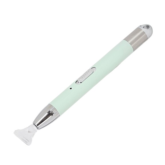 Xirurus Luminous Rhinestone Painting Pen Ergonomic Rechargeable Embroidery Bead Picker Tool Kit with 6 Interchangeable Heads, Green