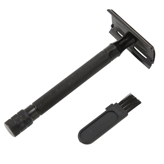 Xirurus Manual Razor Double Edge Metal Comfortable Grip Safety Beard Shaver Trimmer with Cleaning Brush for Men Beard Care