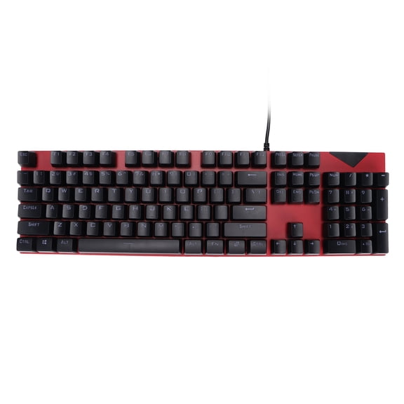 Xirurus Mechanical Keyboard Hot Swap Red Switch Two Colors Injection USB Port 104 Keys PC Gaming Keyboards for Home Office, 18.9 inches / 48 cm, Red