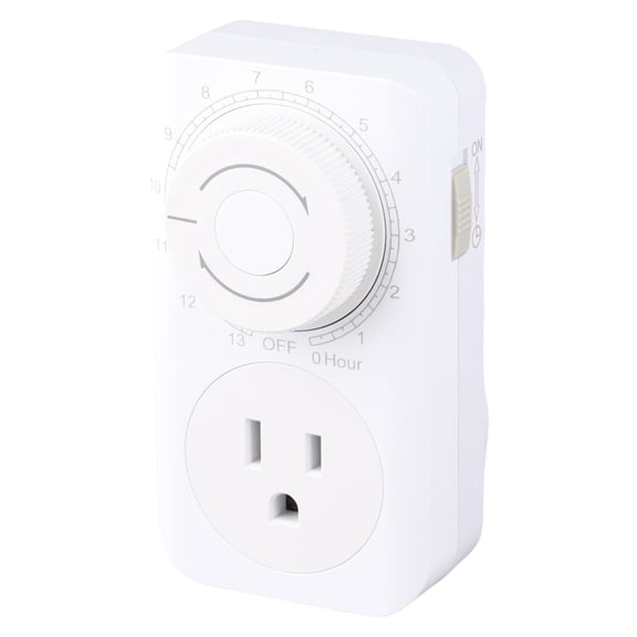Xirurus Mechanical Outlet Timer 13 Hour Countdown Plug in Timer Aquarium Oxygenation Timing Switch Socket (7.09 inches / 18.00 cm)