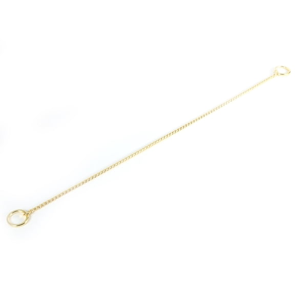 Xirurus Metal Snake Chain Dog Choke Training Collar for Pets Gold 20 in / 50 cm