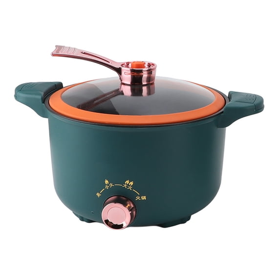 Xirurus Micro Pressure Cooker 600W Multifunctional 3L / 101 oz Large Capacity Anti-Stick Electric Pot with Standing Lid 11.4 inches / 29 cm