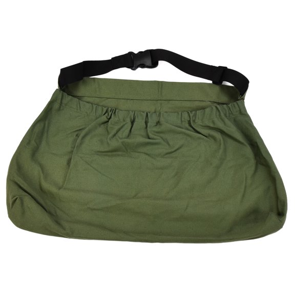 Xirurus Military Green Orchard Picking Bag, Waist Hanging Adjustable Oxford Cloth Harvesting Apron for Outdoor Garden (15.7 inches / 40 cm)