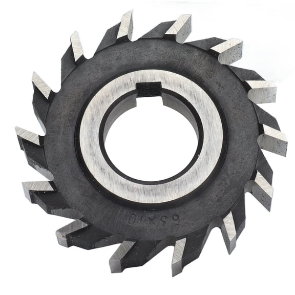 Xirurus Milling Cutter High Speed Steel Straight 14 Teeth Face Mill Disc Punching Drilling Tool (2.5 inches / 63.5 mm)