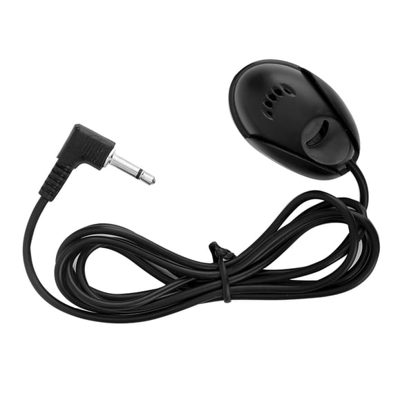 Xirurus Mini 3.5 mm External Microphone for Car Audio Stereo GPS Bluetooth Radio DVD Systems, Omnidirectional Pick-up Pattern, Hands-Free Calling and Voice Transmission, Includes 3.94ft Cable, Black