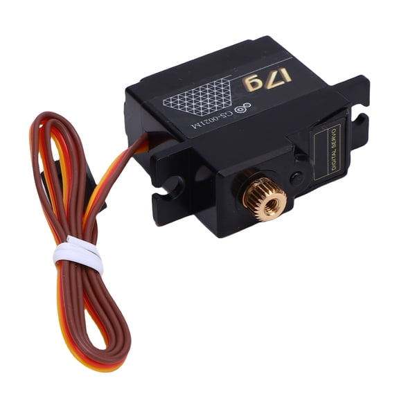 Xirurus Mini Digital Servo 17G Metal Gears With 25T Servo Horn Upgrade Parts for 1/14 1/16 1/18 Scale RC Crawler Car Model Boat Airplane Robot High Performance Lightweight Component