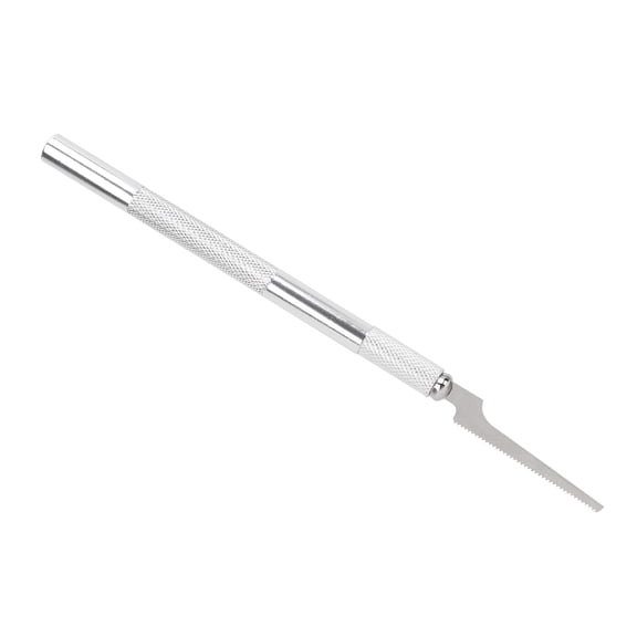 Xirurus Mini Hand Saw Model Building Kits with 2 Different Blades Aluminum Alloy and Steel Model Craft Tool for Woodworking DIY Projects Resins Plastics (7.09 inches / 18.00 cm)