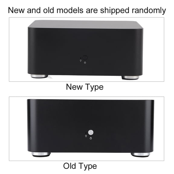 Xirurus Mini ITX Computer Case, Aluminum Alloy HTPC Desktop PC Case, Designed for ITX Motherboards, Features Excellent Heat Dissipation and Dual USB 2.0 Ports, Black (7.76 inches / 19.7 cm)